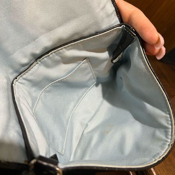 COACH CROC EMBOSSED LEATHER MINI PURSE/WRISTLET - Picture 4 of 5